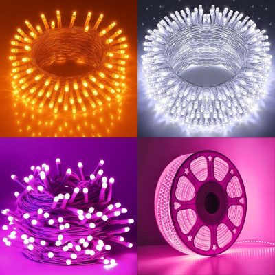 Woven 32 LEDs 7 m Multicolor Color Changing, Flickering Bulb Rice Lights (Pack of 1) (Copy) (Copy)