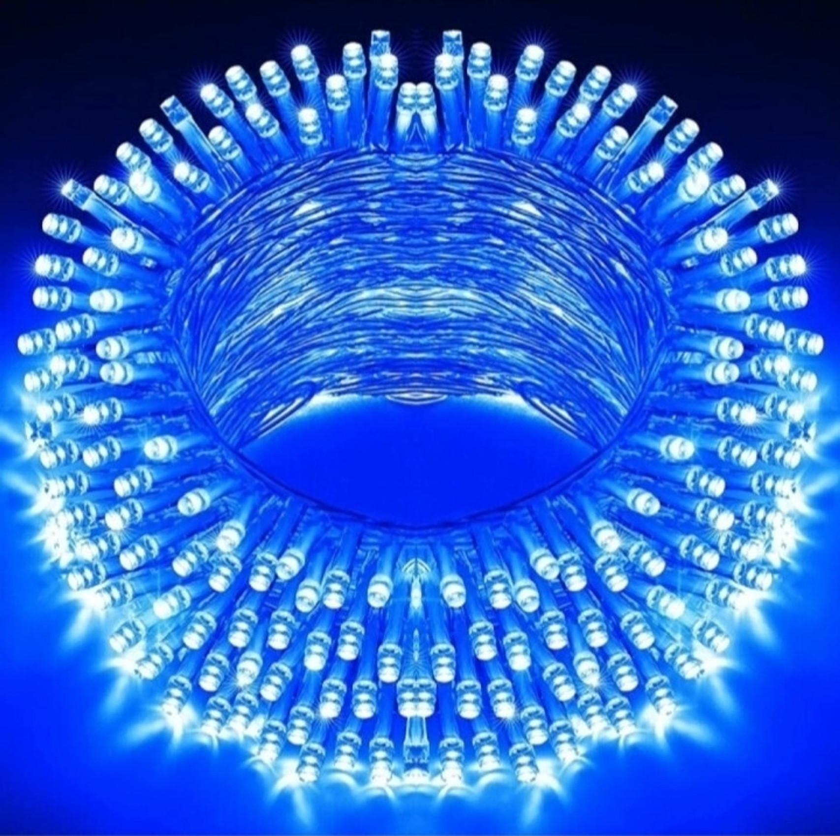 Perikam 56 LEDs 16 m Blue Steady String Rice Lights (Pack of 1)